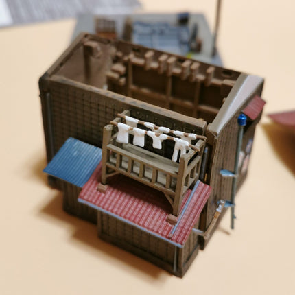 F-Toys 1/150 N Scale Painted Showa House Restaurant – 3.5" Railroad Model (Pre-Owned)