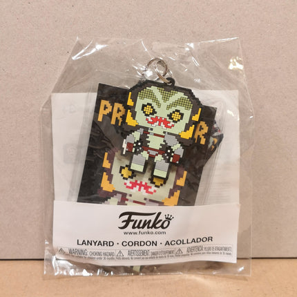 Funko Pop PREDATOR LANYARD KEYCHAIN BADGE 8-bit 2017 Game Stop Exclusive NEW