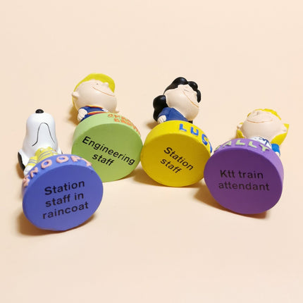 Peanuts Charlie Brown Snoopy Lucy – 2.5" Figurine Lot of 4 (Hong Kong, Pre-Owned)