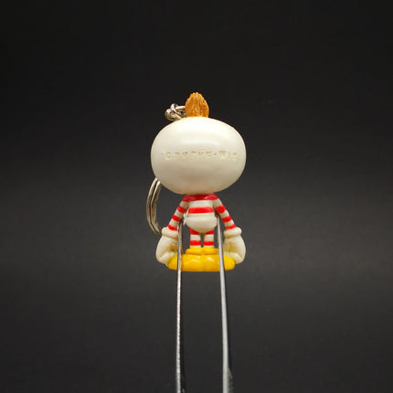 Japanese Anime BOY in RED STRIPE 3" Mini Figure KEYRING Weird Toy Wimpy Kid Wiz