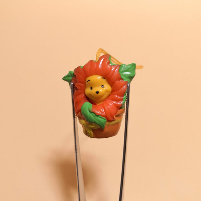 Disney Winnie the Pooh as Orange Flower Plant – 1.5" Keychain (Pre-Owned)