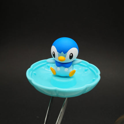 Bandai Pokemon Piplup 2.5" Mini Figure with Clear Case – Jewelry Stand (Pre-Owned)