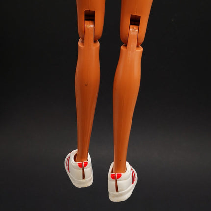 1/6 Scale White Sneakers with Red Stripe – 1993 Flat Foot Barbie (Pre-Owned)